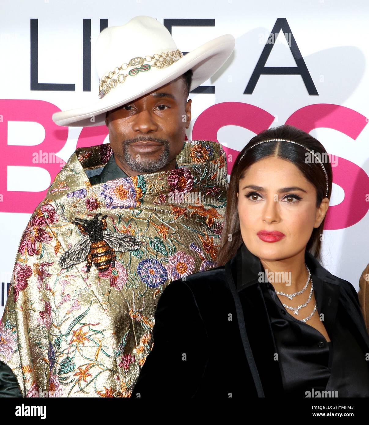 Billy Porter und Selma Hayek bei der New Yorker Premiere „Like A Boss“, die am 7. Januar 2020 im SVA Theatre in New York City, NY, stattfand Stockfoto