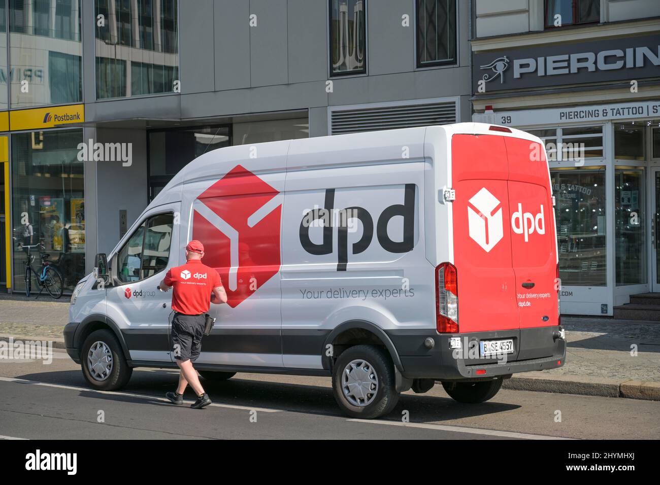 DPD Paketdienst, Charlottenburg, Charlottenburg-Wilmersdorf, Berlin, Deutschland Stockfoto