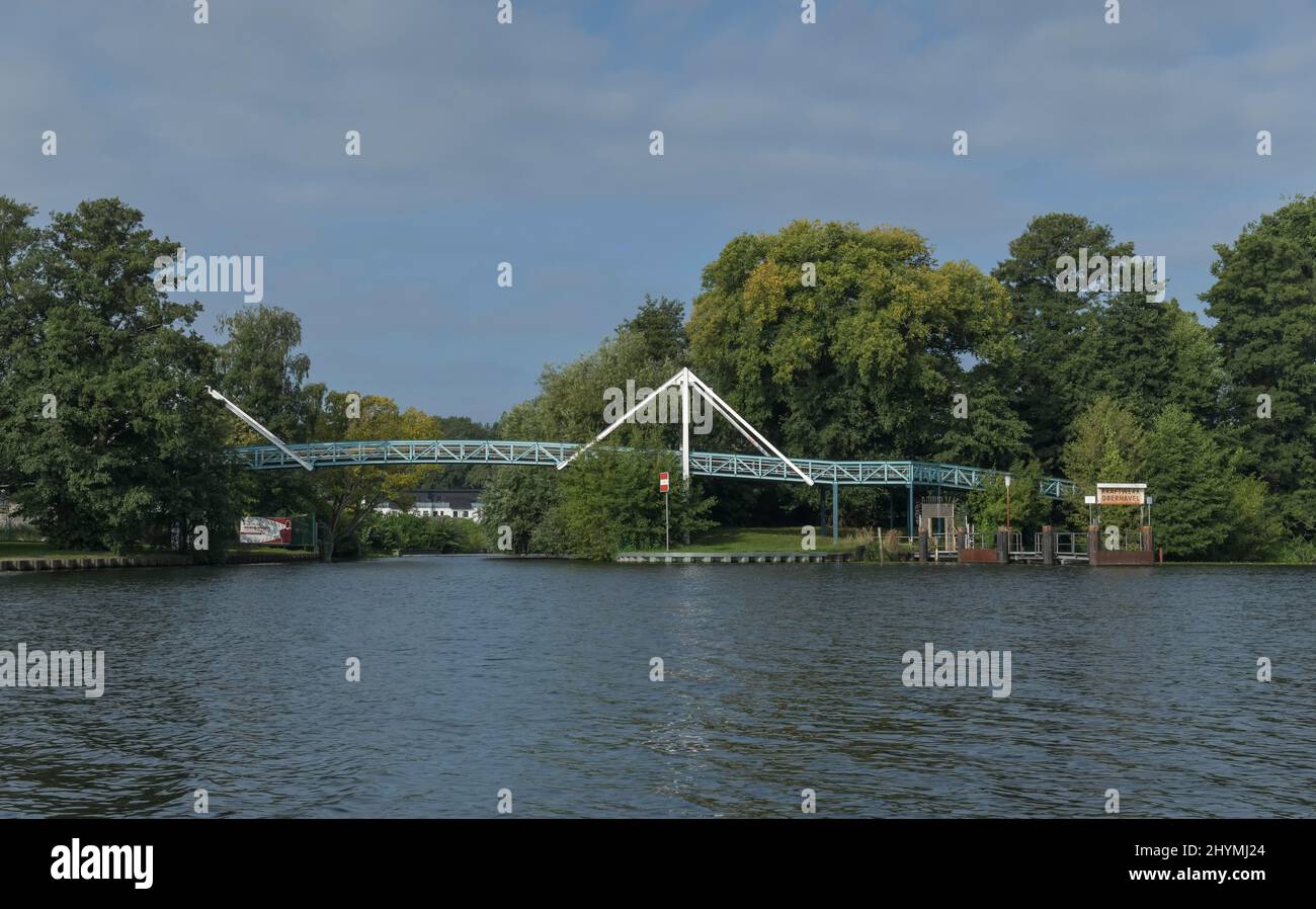 Oberhavelsteg, Havel, Hakenfelde, Spandau, Berlin, Deutschland Stockfoto