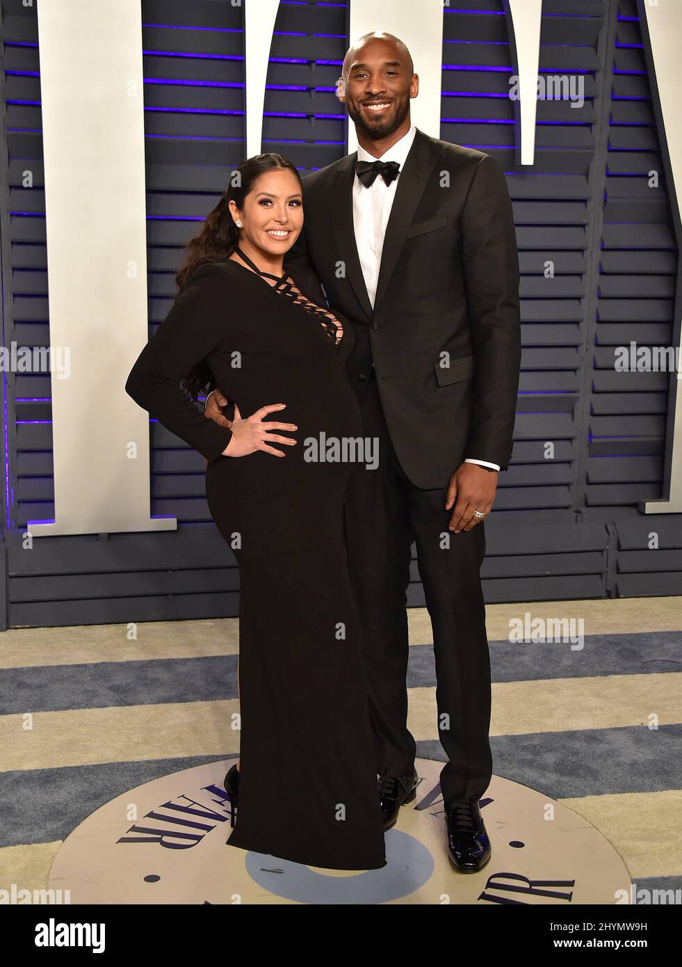 Kobe Bryant stirbt im Alter von 41. Januar 26 2020 bei einem Hubschrauberabsturz in Calabasas Vanessa Bryant und Kobe Bryant bei der Vanity Fair Oscar Party 2019, die von der Redakteurin Radhika Jones am 24. Februar 2019 im Wallis Annenberg Center for the Performing Arts in Beverly Hills veranstaltet wurde, CA. OConnor-Arroyo/AFF-USA.com Stockfoto