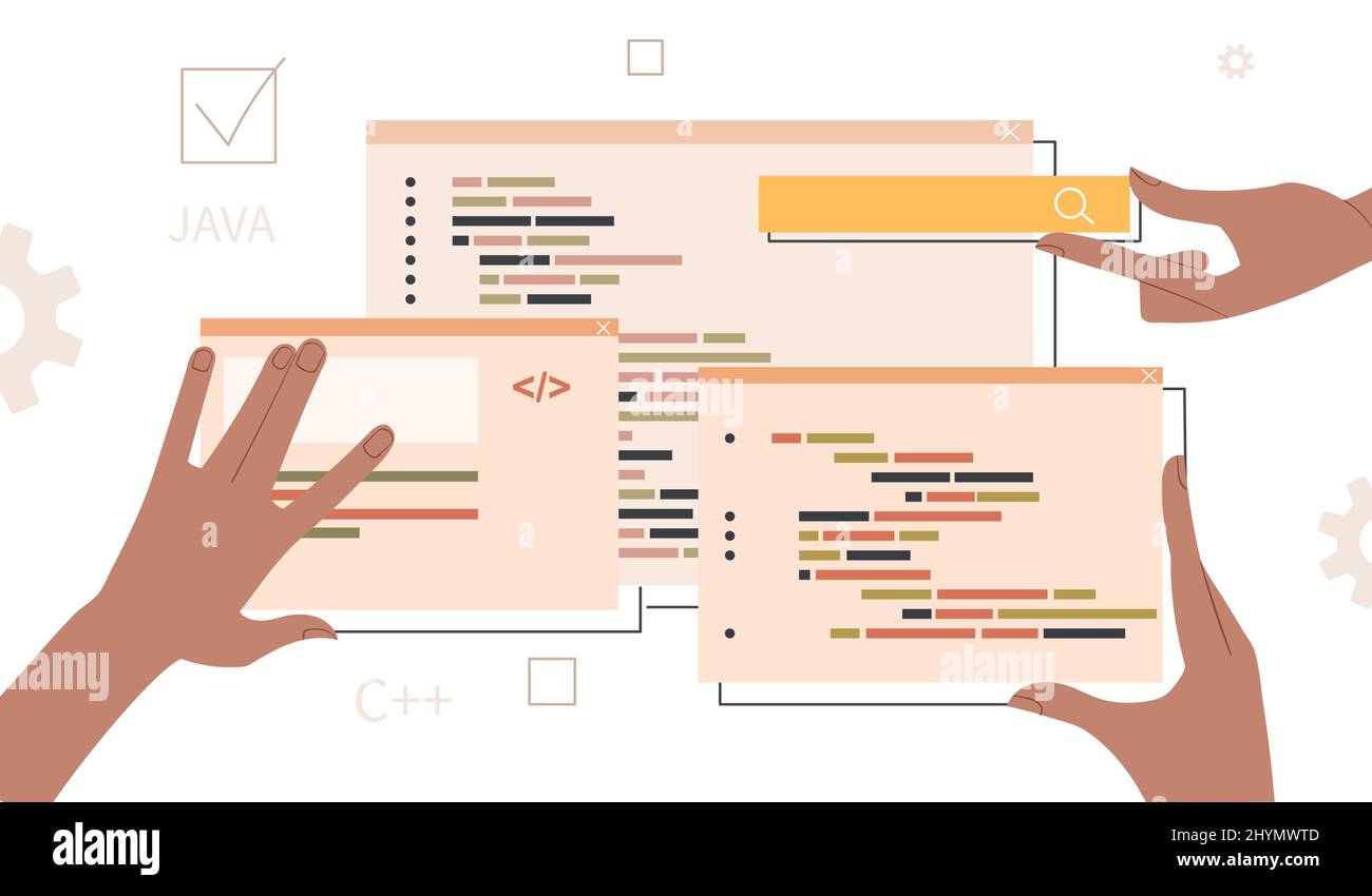 Konzept der Programmierung Stock Vektor