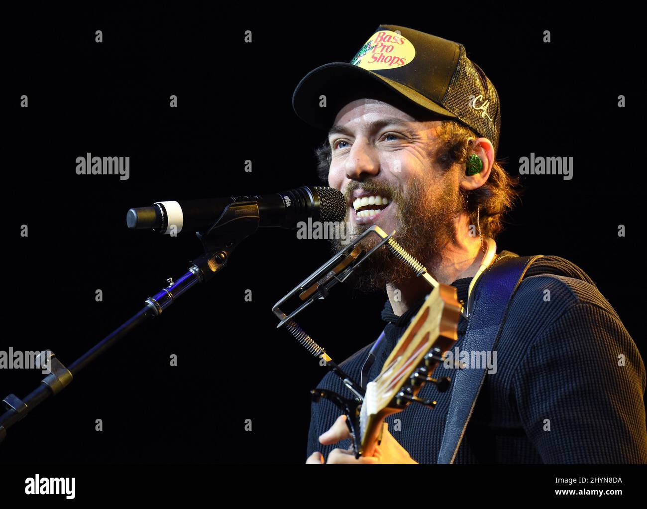 Chris Janson auf der Bühne beim Mittagessen von Warner Music Nashville während des Country Radio Seminars 2020 im Omni Nashville in Nashville, Tennessee Stockfoto