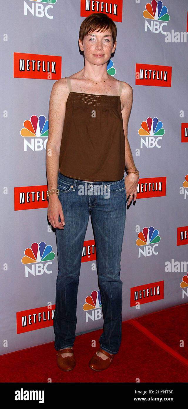 Julianne Nicholson nimmt an einer NBC All-Star Party in Pasadena Teil. Bild: UK Press Stockfoto