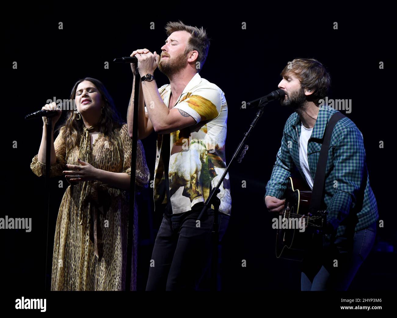 Lady Antebellum, Hilary Scott, Charles Kelley und Dave Haywood auf der Bühne beim Mittagessen der Big Machine Label Group während des Country Radio Seminars 2020, das am 20. Februar 2020 im Omni Nashville in Nashville, TN, stattfand. Stockfoto