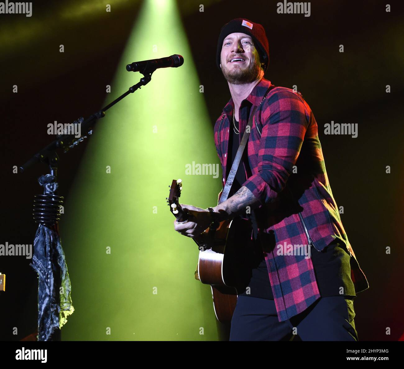 Florida Georgia Line, Tyler Hubbard auf der Bühne beim Mittagessen der Big Machine Label Group während des Country Radio Seminars 2020, das am 20. Februar 2020 im Omni Nashville in Nashville, TN, stattfand. Stockfoto