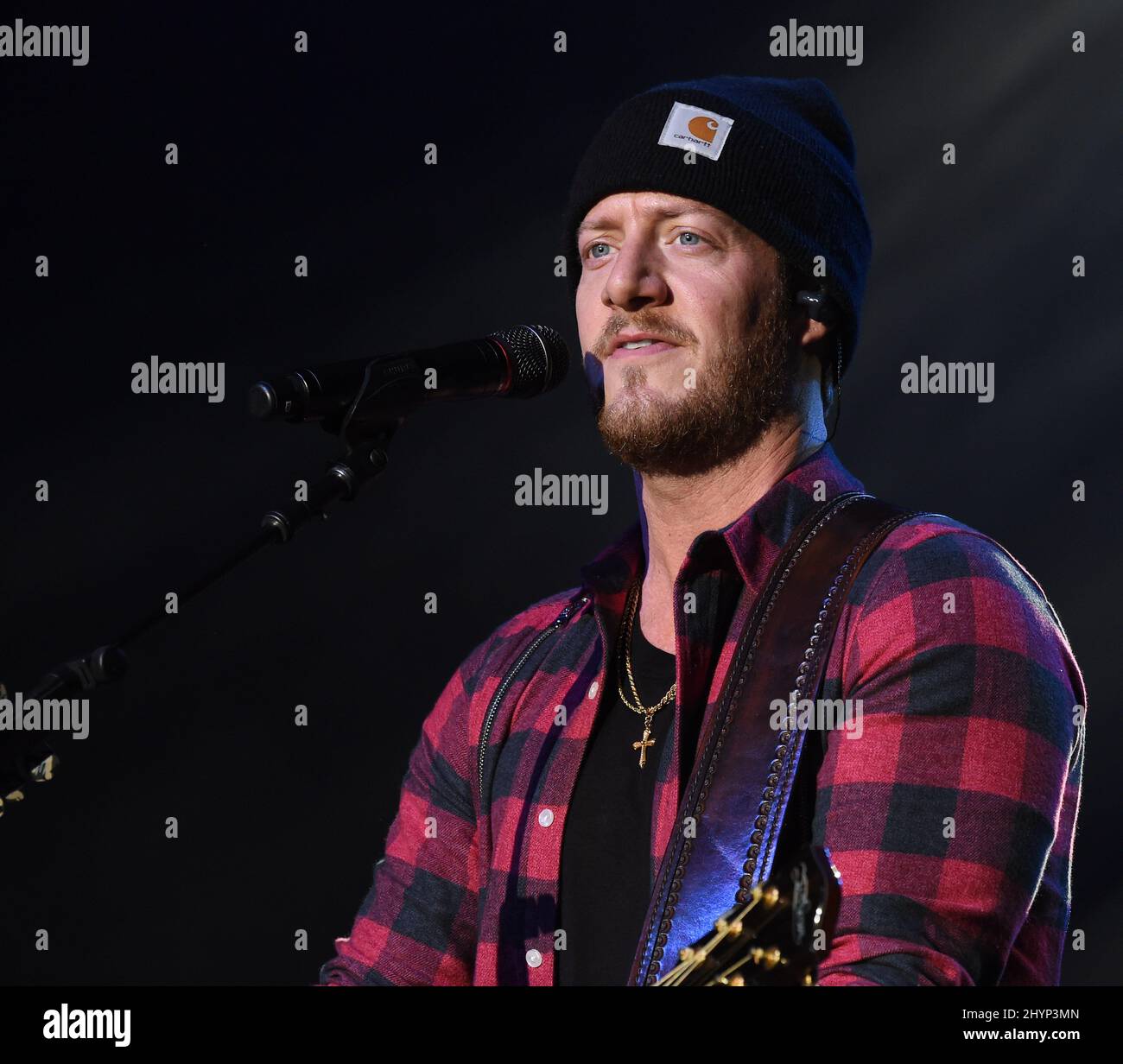 Florida Georgia Line, Tyler Hubbard auf der Bühne beim Mittagessen der Big Machine Label Group während des Country Radio Seminars 2020, das am 20. Februar 2020 im Omni Nashville in Nashville, TN, stattfand. Stockfoto