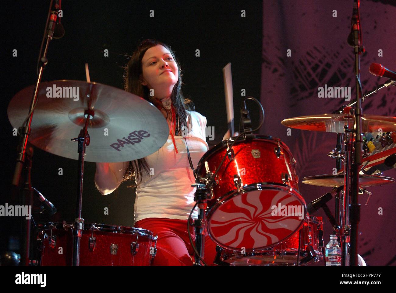 Das White Stripes Konzert im Greek Theatre, Los Angeles. Bild: UK Press Stockfoto