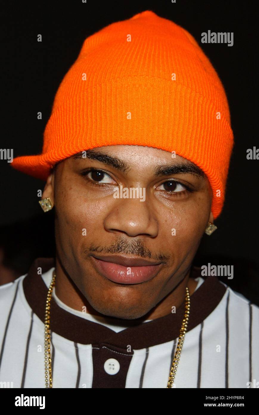 NELLY NIMMT AN DER NFL SUPER BOWL XXXVIII TOPSPEED PRESSEKONFERENZ IN TEXAS TEIL. BILD: BRITISCHE PRESSE Stockfoto