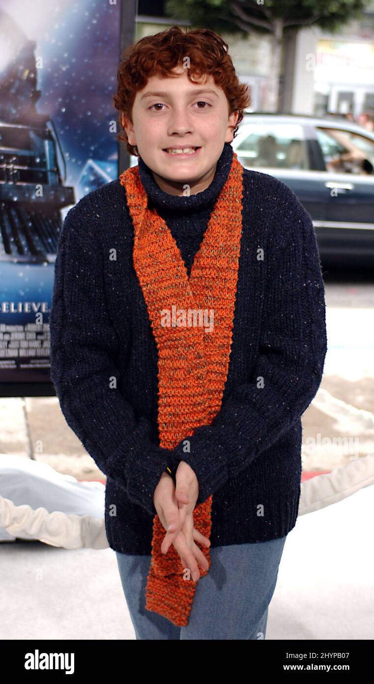 Daryl Sabara nimmt an der Premiere von „The Polar Express“ in Hollywood Teil. Bild: UK Press Stockfoto
