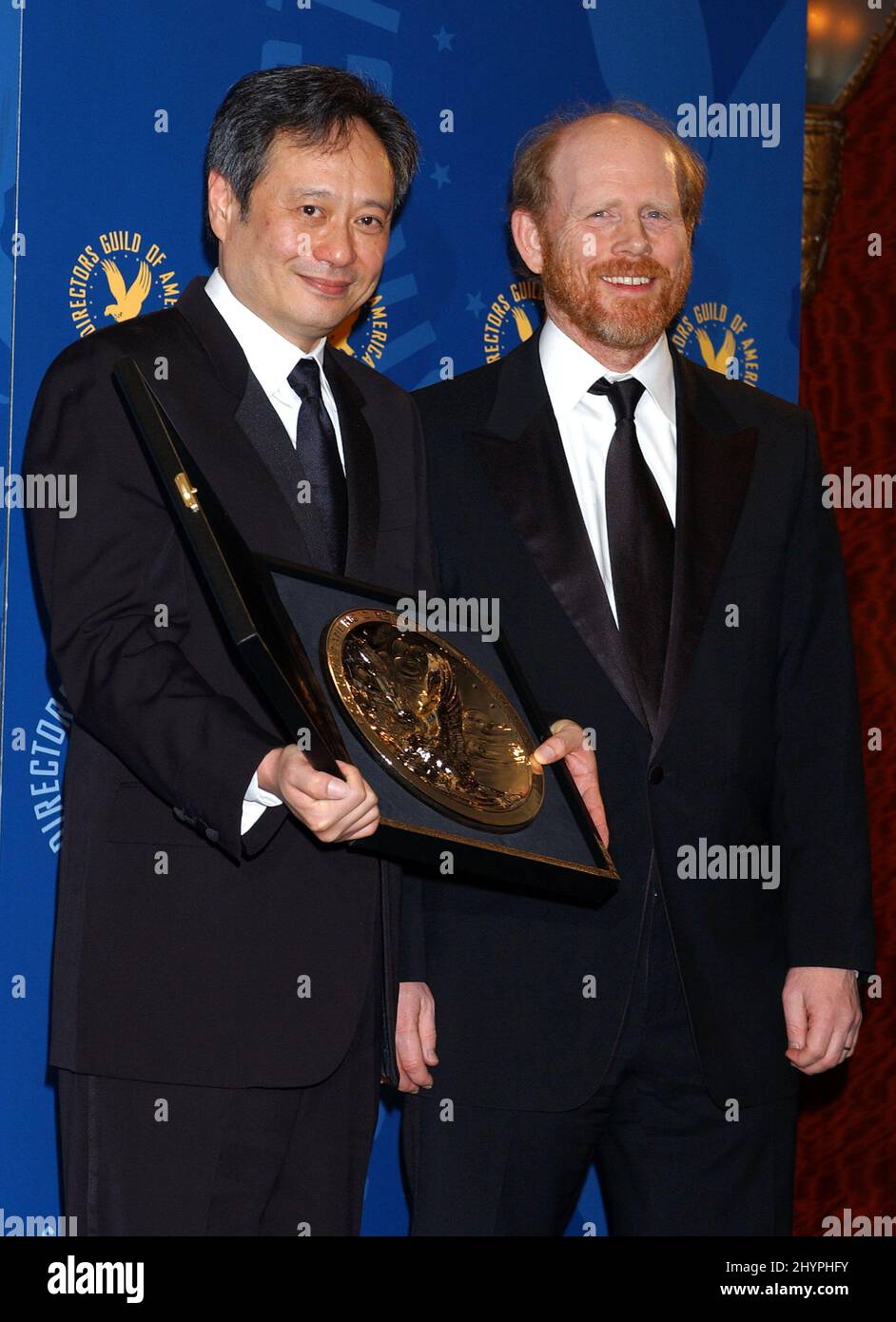 Ang Lee und Ron Howard nehmen an den Annual Directors Guild Awards 58. in Century City Teil. Bild: UK Press Stockfoto