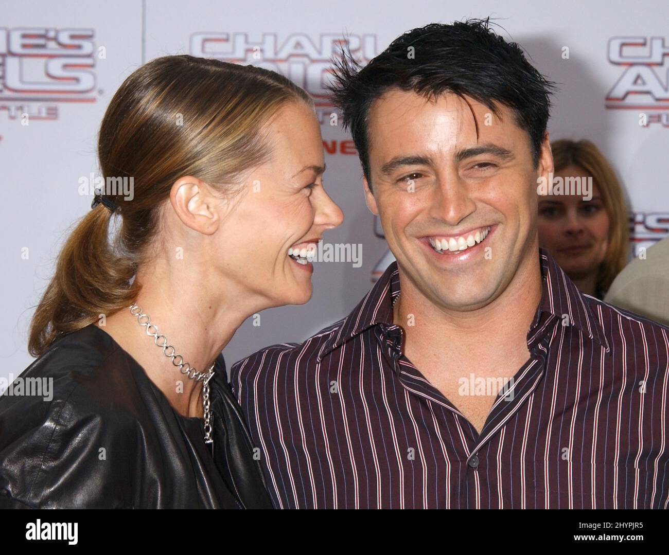 MATT LEBLANC UND SEINE FRAU MELISSA NEHMEN AN DER PREMIERE VON „CHARLIES ANGELS: VOLLGAS“ IN HOLLYWOOD TEIL. BILD: BRITISCHE PRESSE Stockfoto