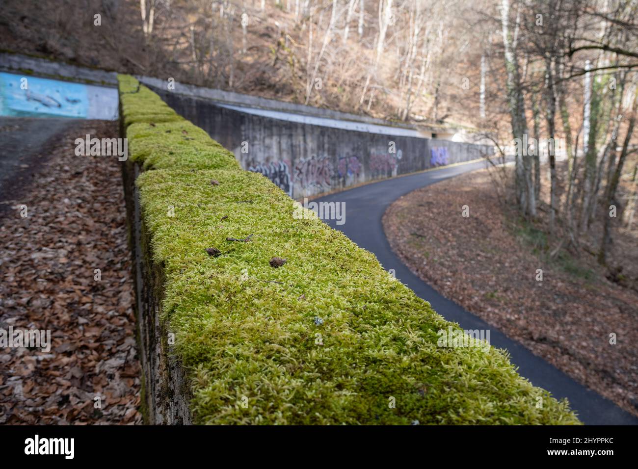 Belfort, Frankreich - 19. Februar 2022: Dieser Bunker war Teil der französischen Maginot-Linie. Es hat ein unterirdisches Netz. Es diente als Befehl Stockfoto