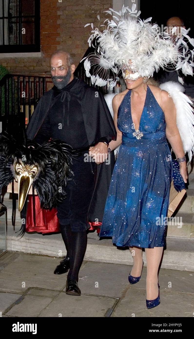 Prinz und Prinzessin Michael besuchen Kronprinz Pavlos von Griechenland 40. Geburtstagsparty in Chelsea, London. Bild: UK Press Stockfoto