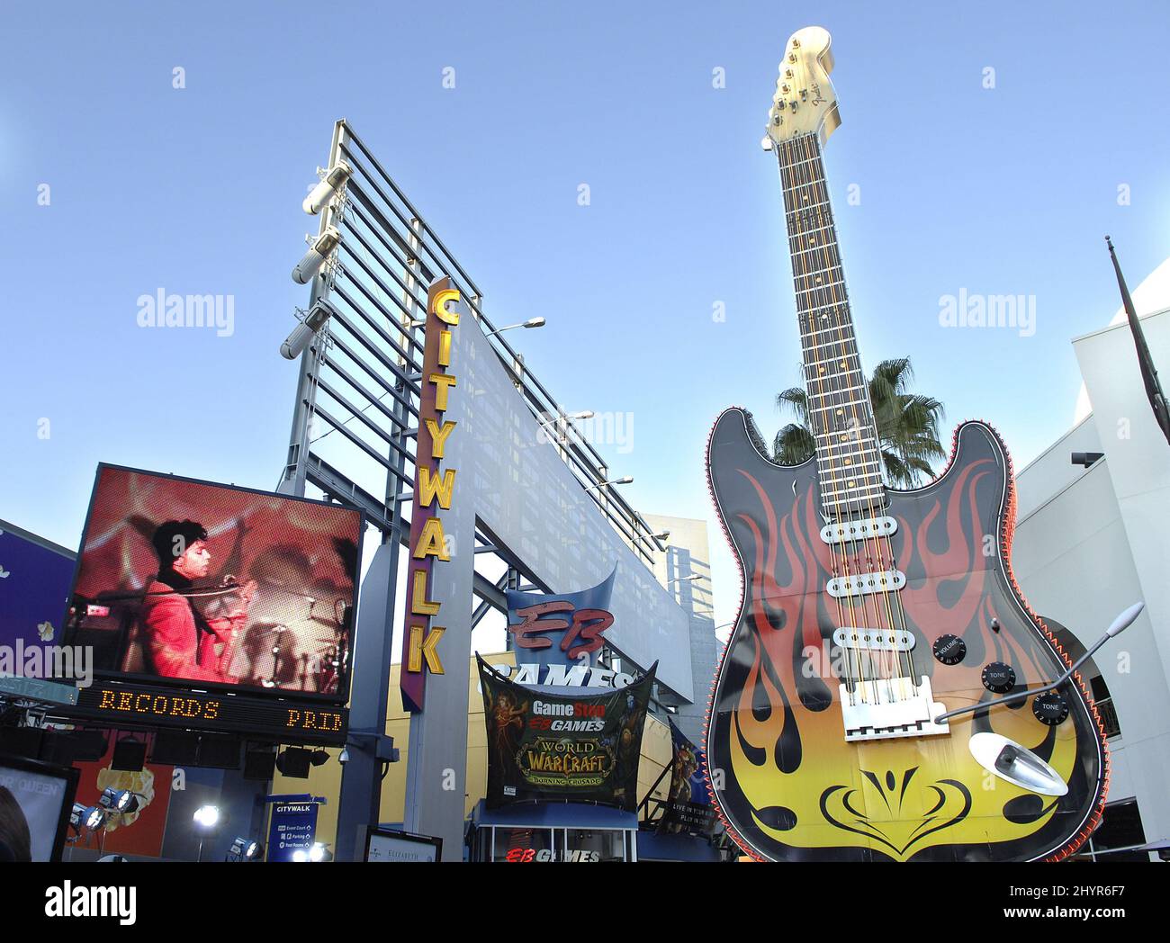 Stock Bilder von Hard Rock Cafe im Universal CityWalk in Kalifornien. Stockfoto