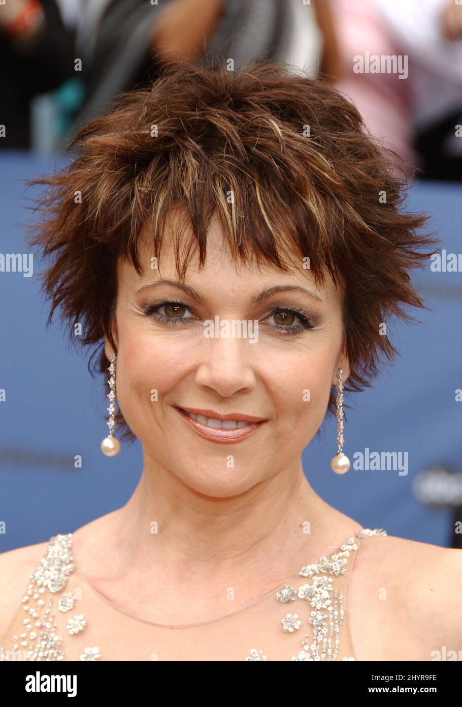 DATEI FOTO: Emma Samms testet positiv auf das Coronavirus COVID-19. 28. April 2006 Hollywood, Ca. Emma Samms 33. Annual Daytime Emmy Awards – Ankunft im Kodak Theatre Stockfoto