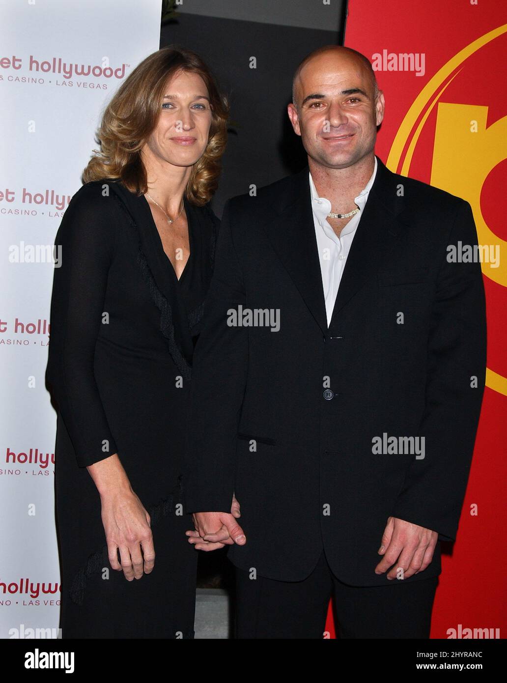 Steffi Graf und Andre Agassi nehmen an der Hollywood Resort and