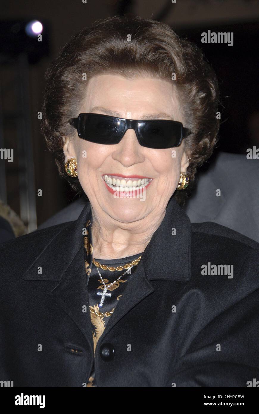 Nancy Barbato, erste Frau von Frank Sinatra, bei einer Vorschau auf Frank Sinatras US-Briefmarke im Beverly Hilton Hotel in Los Angeles. Stockfoto