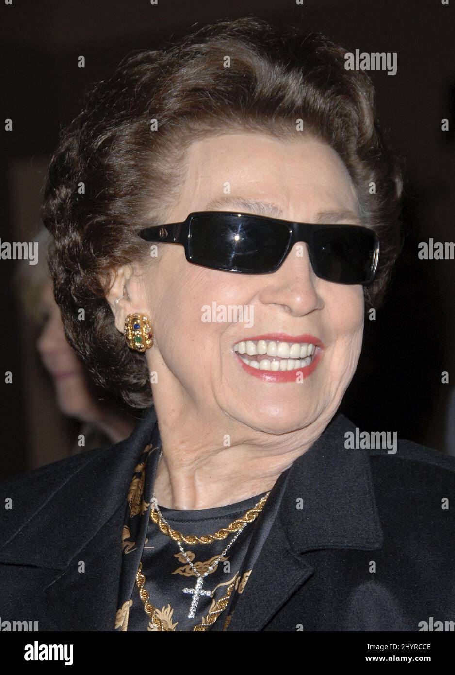Nancy Barbato, erste Frau von Frank Sinatra, bei einer Vorschau auf Frank Sinatras US-Briefmarke im Beverly Hilton Hotel in Los Angeles. Stockfoto
