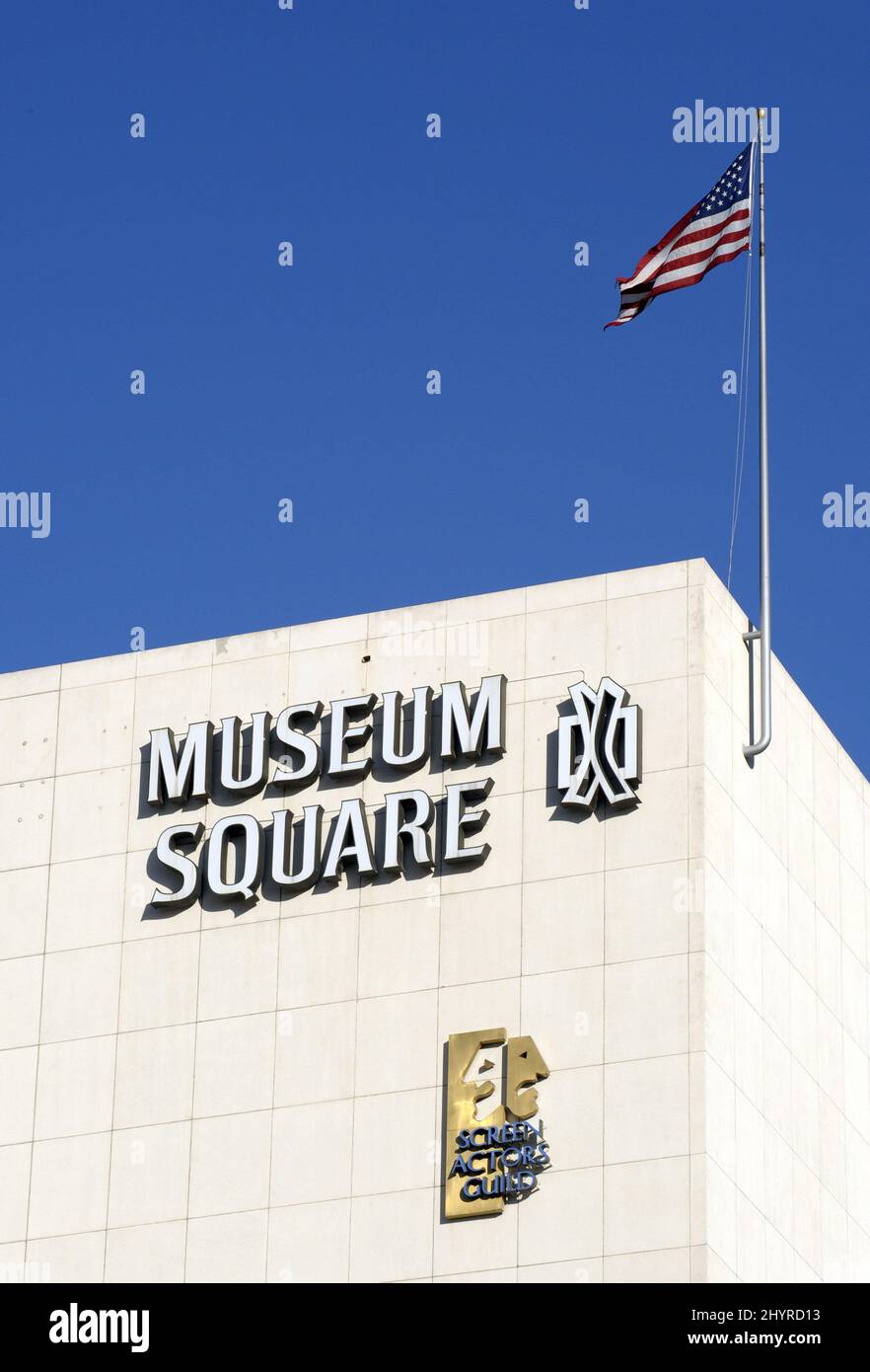 Die Screen Actors Guild-Büros am Museumsplatz, Los Angeles, CA. Stockfoto