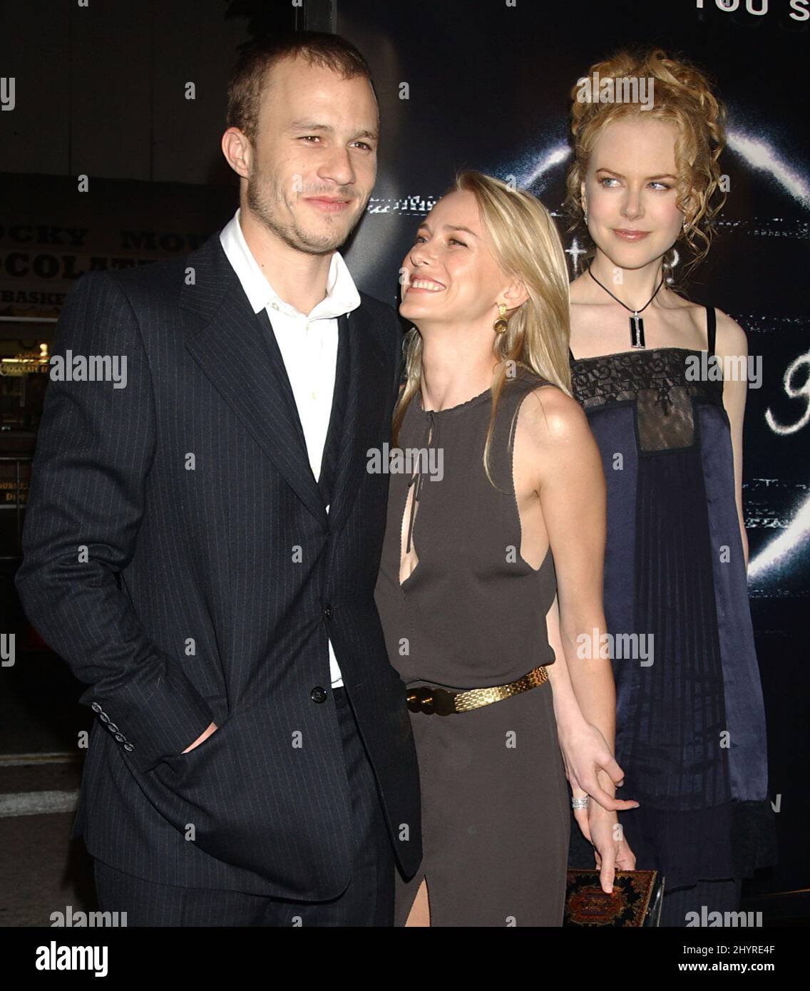 Heath Ledger, Naomi Watts und Nicole Kidman besuchen „The Ring“-Premiere im Mann's Bruin Theater in Westwood, CA. Stockfoto