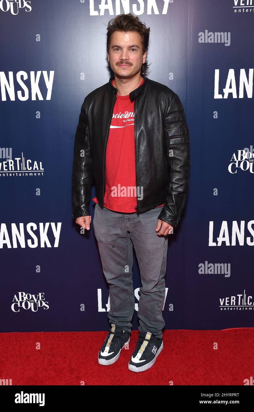 Emile Hirsch bei der Lansky Los Angeles Premiere im Harmony Gold Theater am 21. Juni 2021 in Los Angeles, CA. Stockfoto