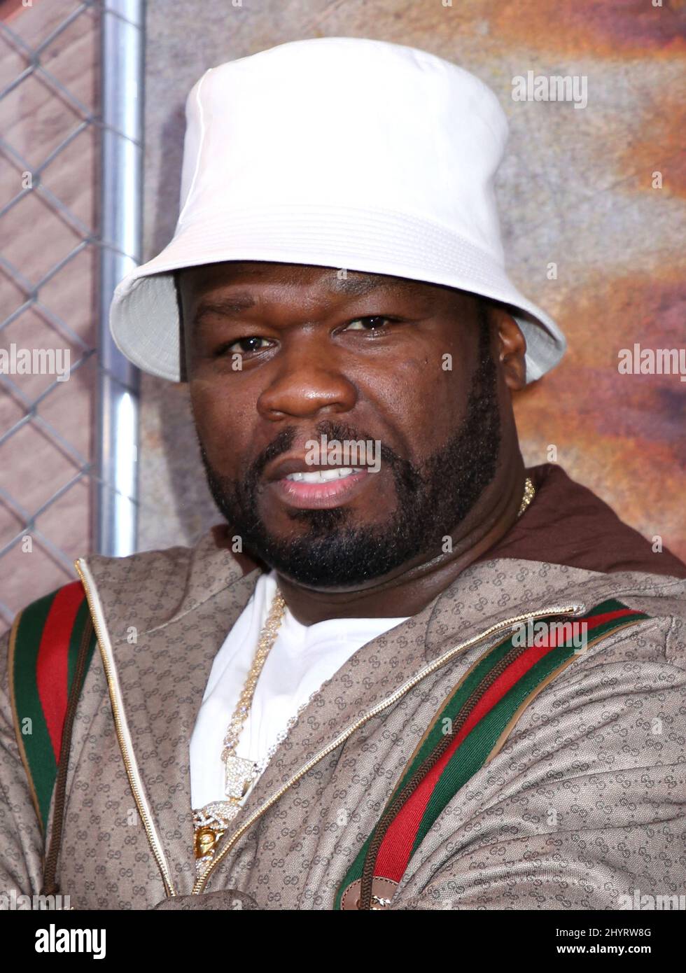 50 Cent Teilnahme an der Weltpremiere „Power Book III: Raising Kanan“, die am 15. Juli 2021 im Hammerstein Ballroom in New York City, NY, stattfand Stockfoto