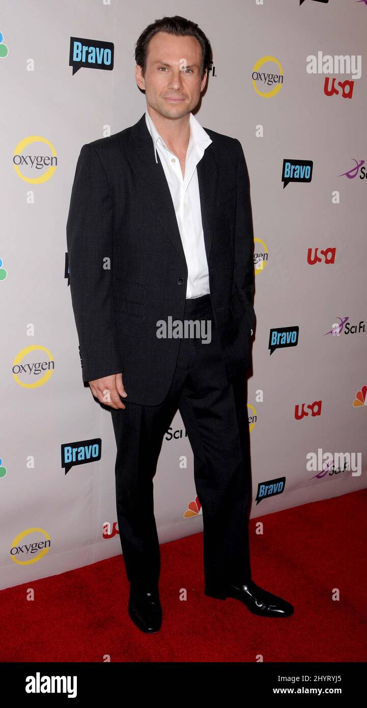 Christian Slater kommt zur NBC Universal 2008 Press Tour All-Star Party, Los Angeles. Stockfoto
