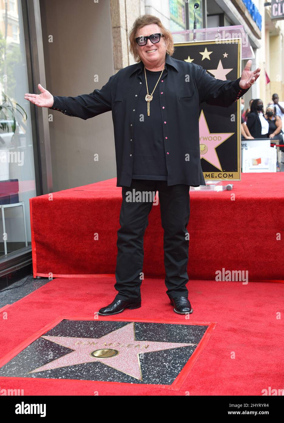 Don McLean bei der Don McLean Hollywood Walk of Fame Zeremonie am 6300 Hollywood Blvd. Am 03. August 2021 in Hollywood, CA. Stockfoto