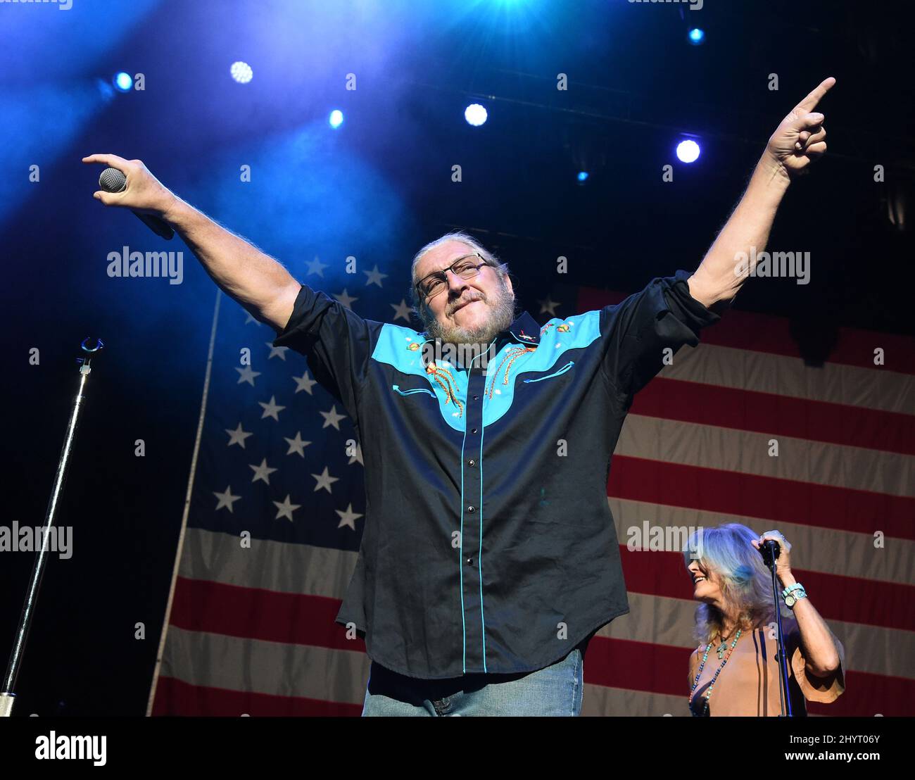 Doug Gray, die Marshall Tucker Band beim Volunteer Jam: Ein musikalischer Gruß an Charlie Daniels, der am 18. August 2021 in der Bridgestone Arena in Nashville, TN, stattfand. Stockfoto