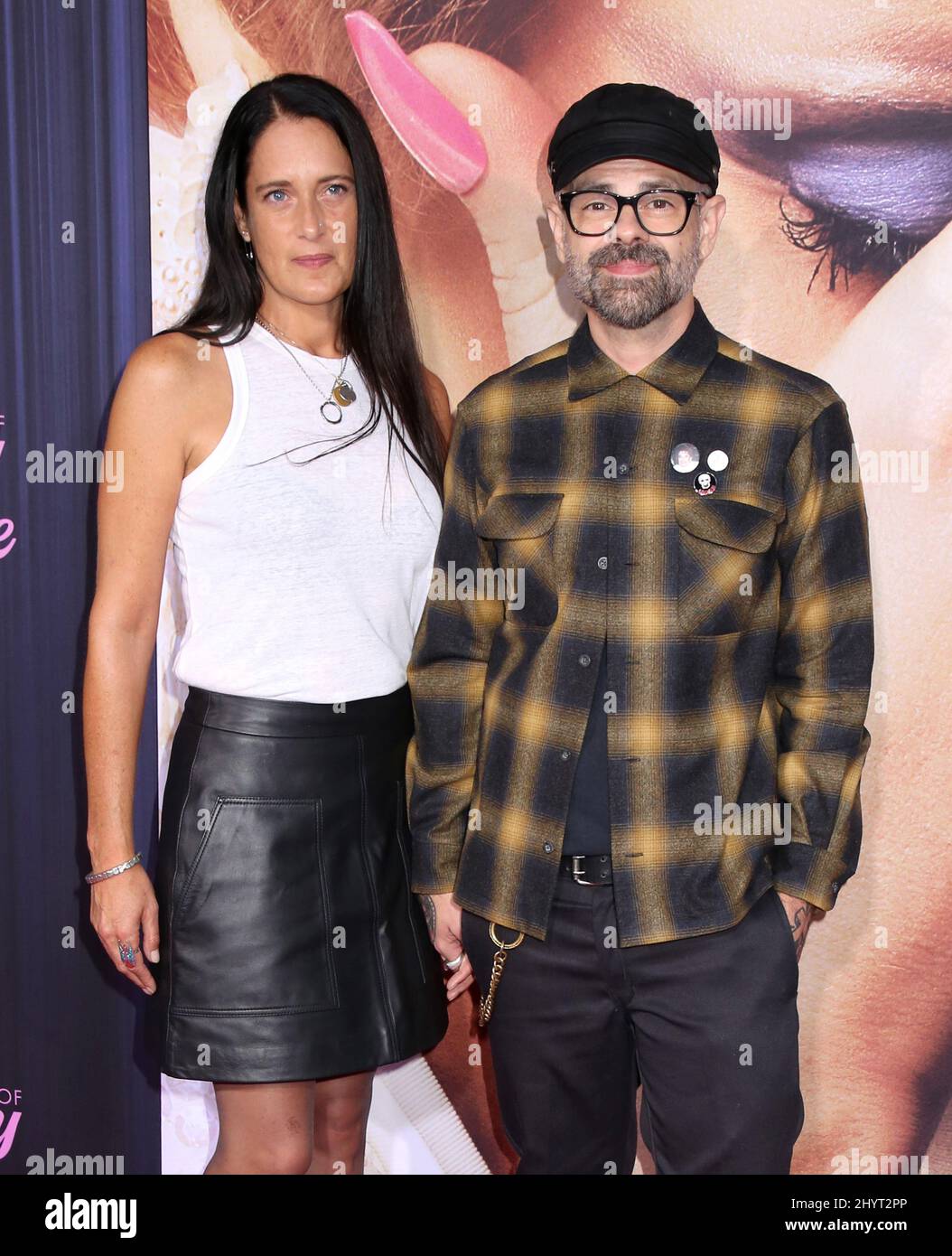 Karin Aebersold und Jay Bakker nahmen an der New Yorker Premiere „The Eyes of Tammy Fay“ Teil, die am 14. September 2021 im SVA Theatre in New York City, NY, stattfand Stockfoto