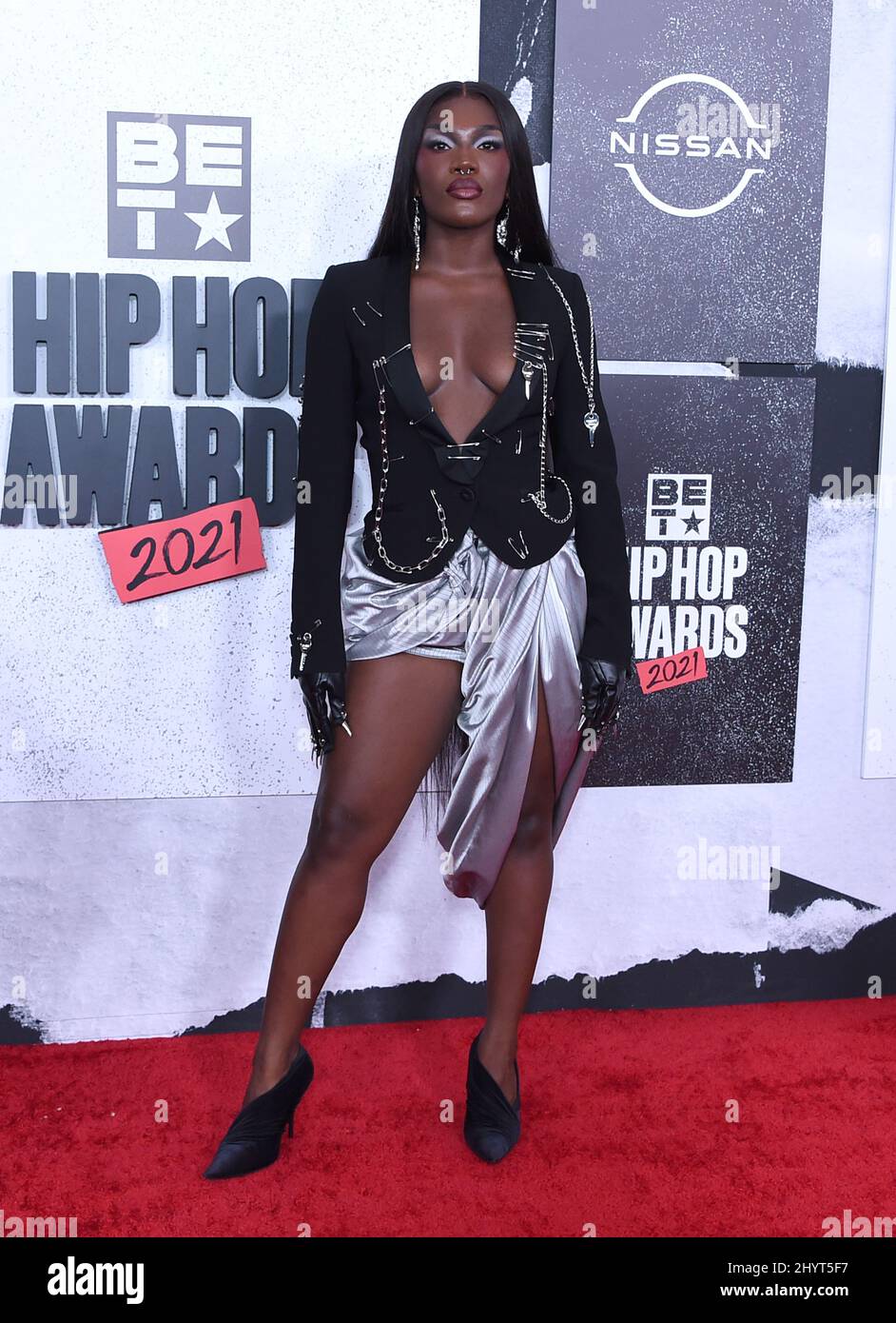 Doechii bei der Ankunft bei den BET Hip Hop Awards 2021, die am 1. Oktober 2021 im Cobb Energy Performing Arts Center in Atlanta, GA, abgehalten wurden. Stockfoto