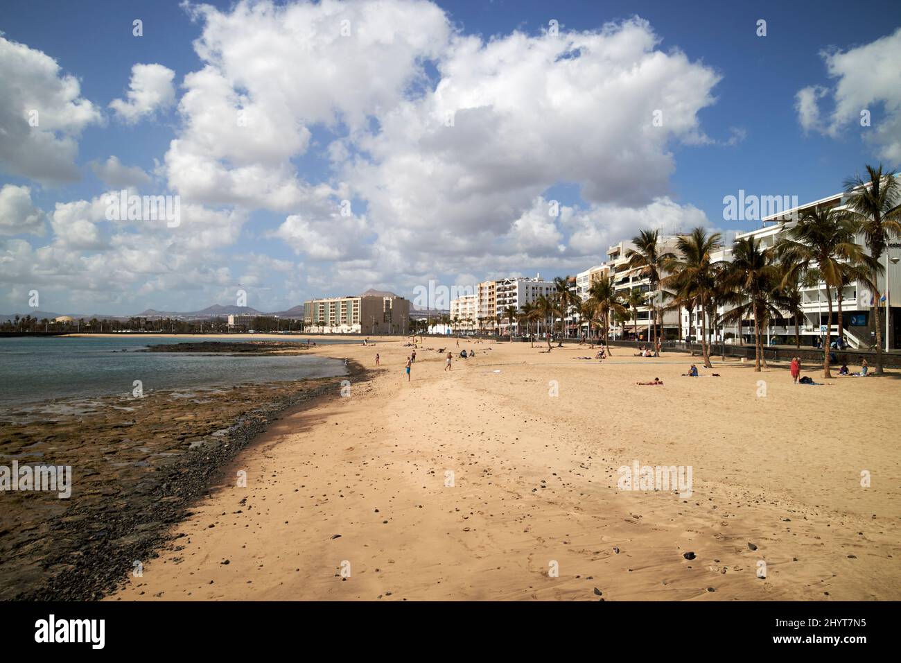 playa del reducto arrecife lanzarote kanarische Inseln spanien Stockfoto