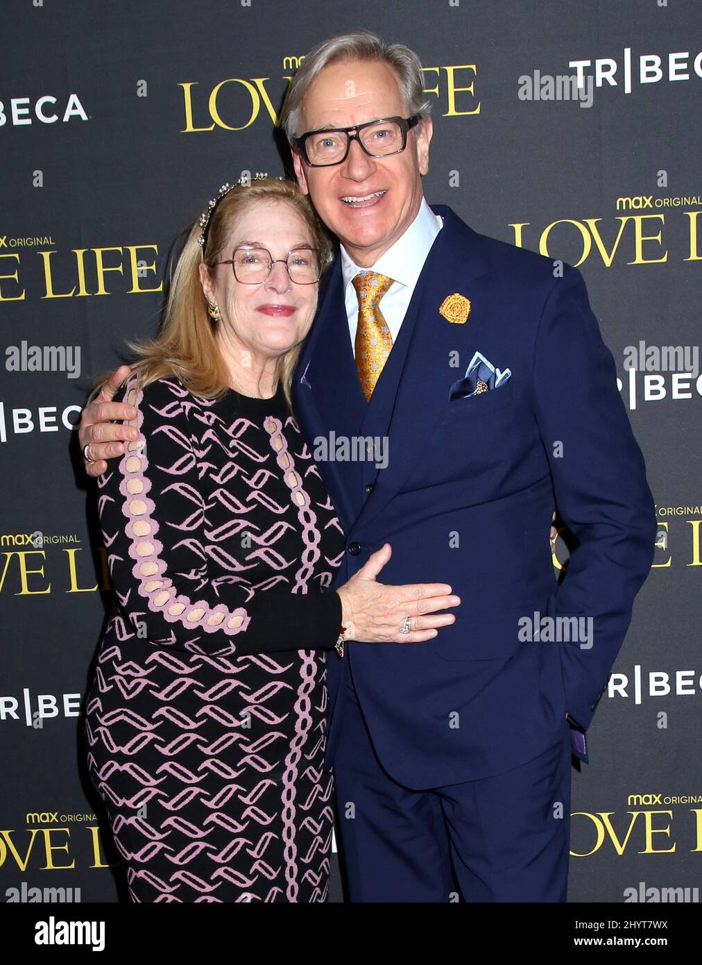 Paul Feig und seine Frau Laurie Feig nahmen an der Tribeca Herbstvorschau „Love Life“ Teil, die am 24. Oktober 2021 im DGA Theatre in New York City, NY, stattfand Stockfoto