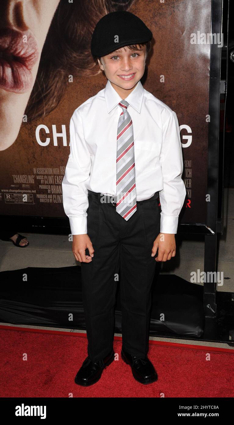 Devon Conti bei der Premiere in Changeling, im Academy Theatre, in Beverly Hills, Los Angeles. Stockfoto