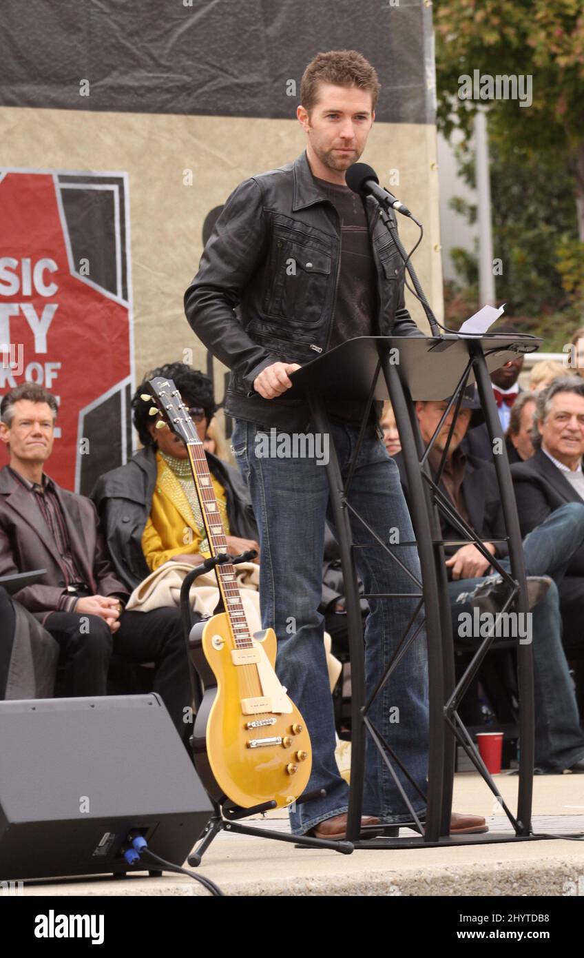 Josh Turner nimmt an der Music City Walk of Fame Induction Ceremony in Nashville, TN, Teil. Stockfoto