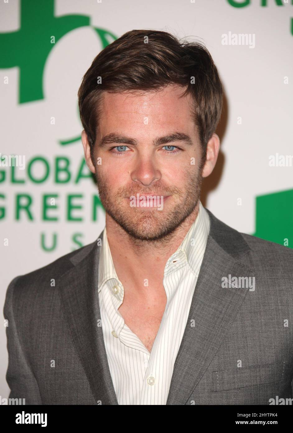 Chris Pine bei der jährlichen Pre-Oscar Party der Global Green USA 6. in Hollywood. Stockfoto