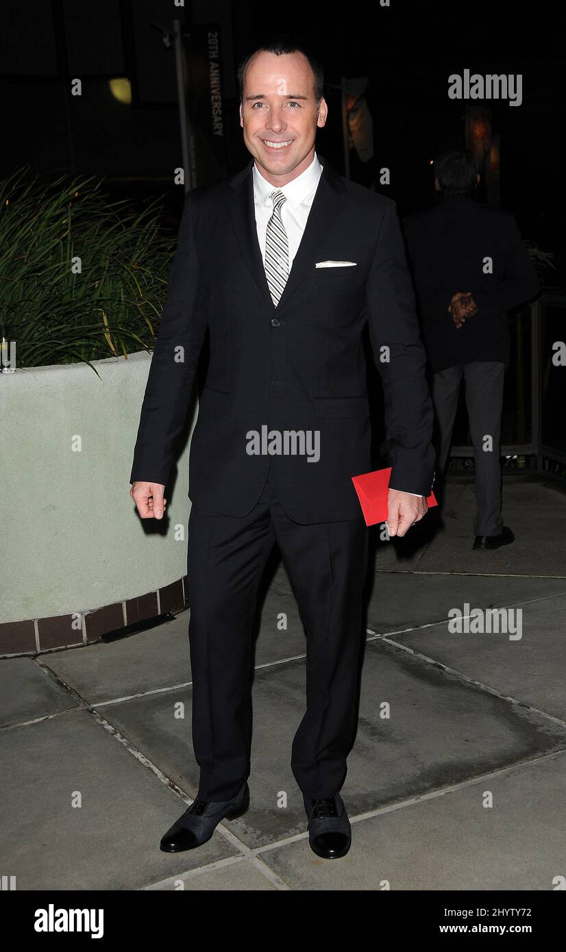 David Furnish kommt zur Premiere von 'Valentino: The Last Emperor', Los Angeles, USA. Stockfoto