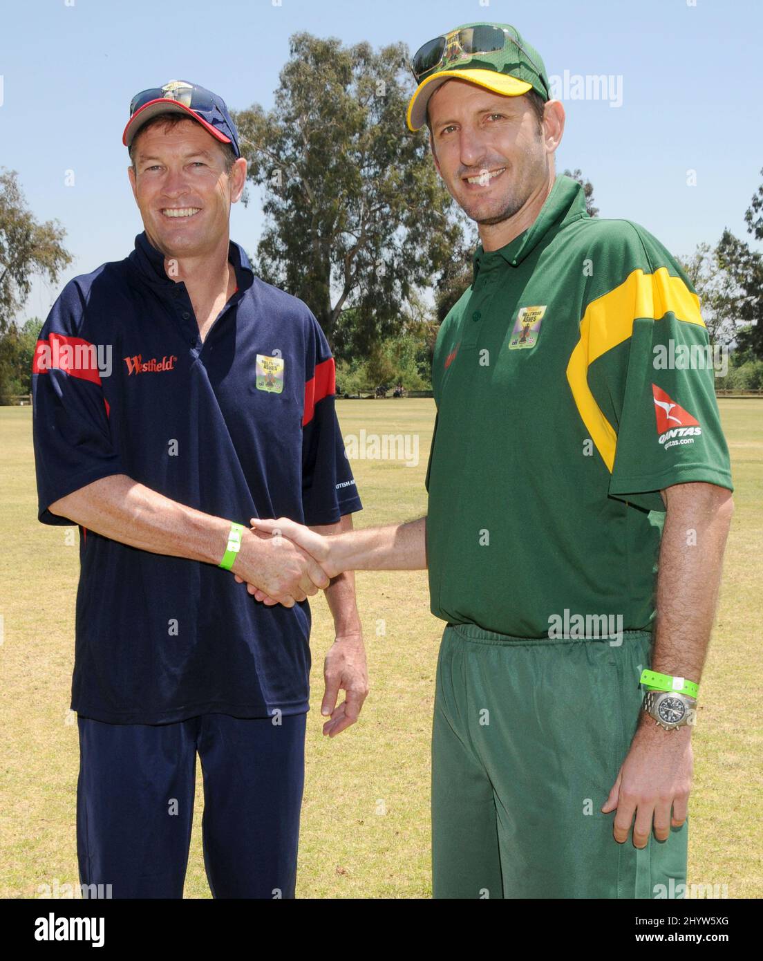 Graham Hick, Michael Kasprowicz beim Westfield Hollywood Ashes Cricket