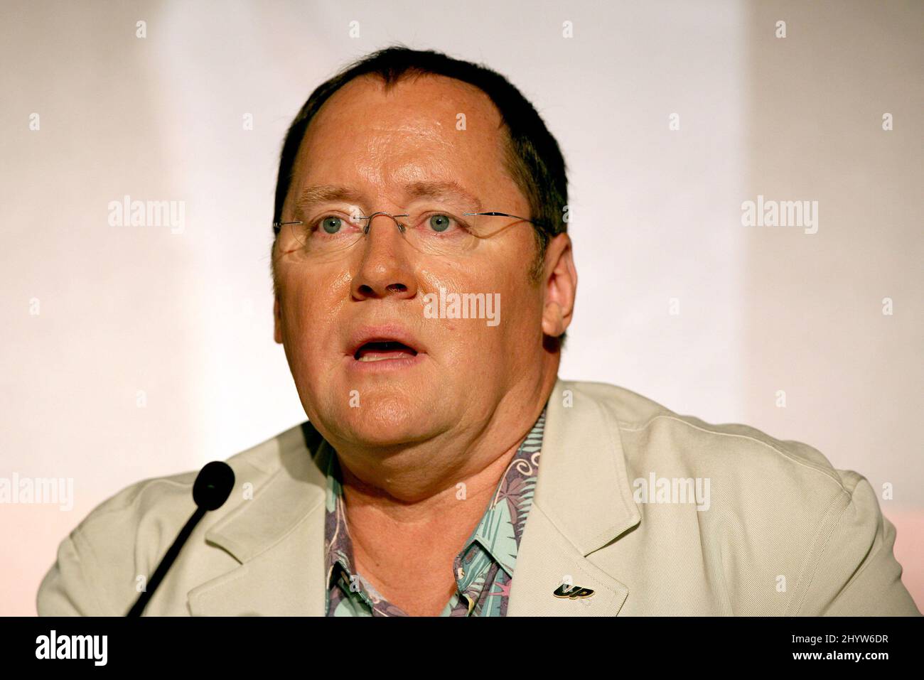 John Lasseter bei der Pressekonferenz für up, Teil des Festival de Cannes 62., Palais de Festival, Cannes. Stockfoto