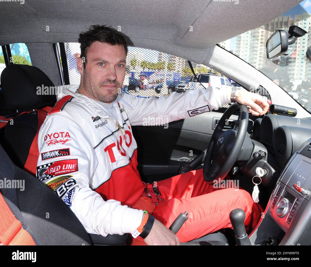 Brian Austin Green beim Toyota Pro/Celebrity Grand Prix 2010 Practice Day, der auf den Straßen von Long Beach, Kalifornien, stattfand. Stockfoto