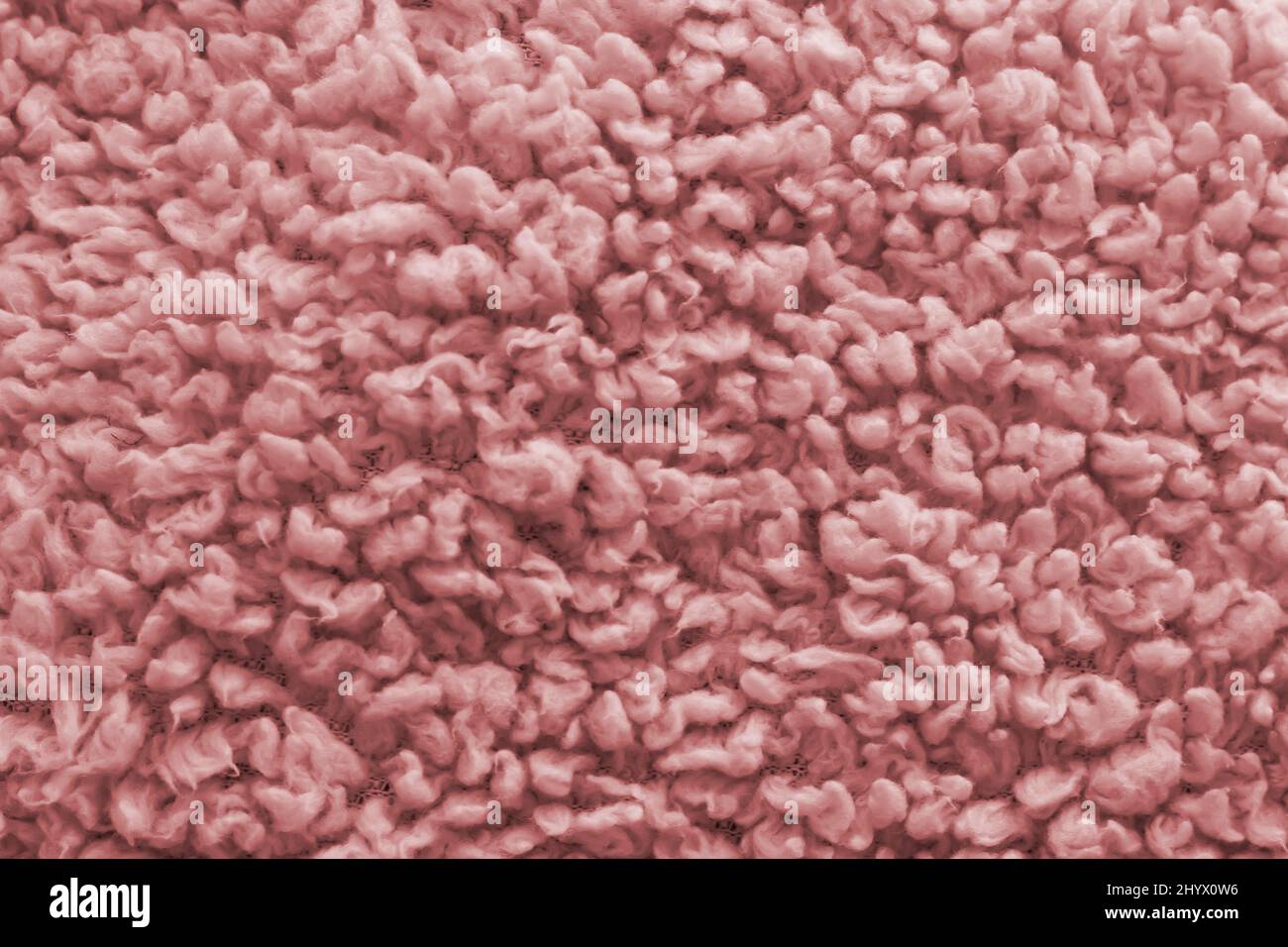 Weiche rosa Wolle Textur als Hintergrund, Nahaufnahme Stockfoto