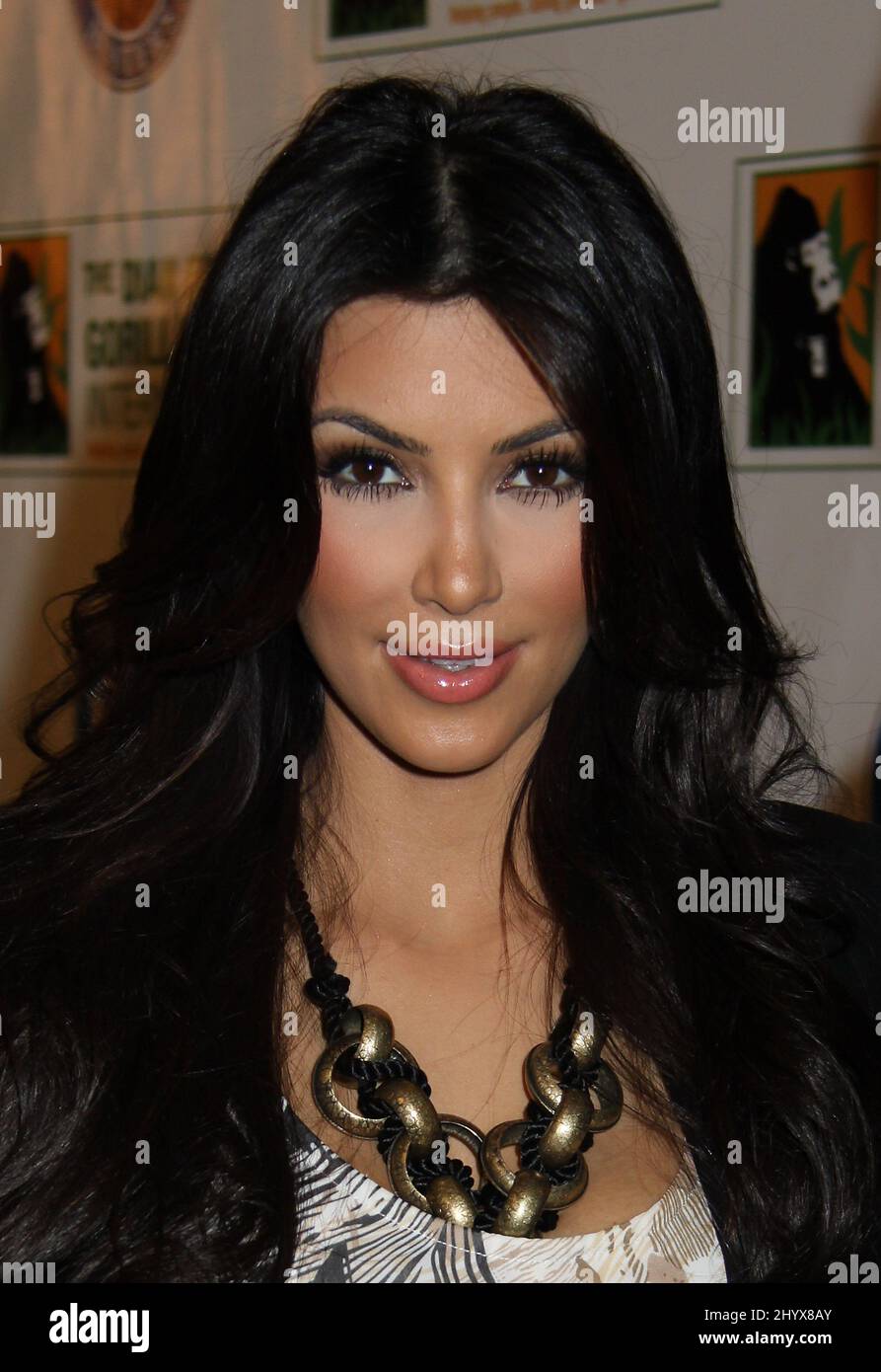 Kim Kardashian beim Celebrity Skee Ball Tournament zugunsten des Dian Fossey Gorilla Fund International bei Dave & Busters auf dem Times Square in New York, USA. Stockfoto