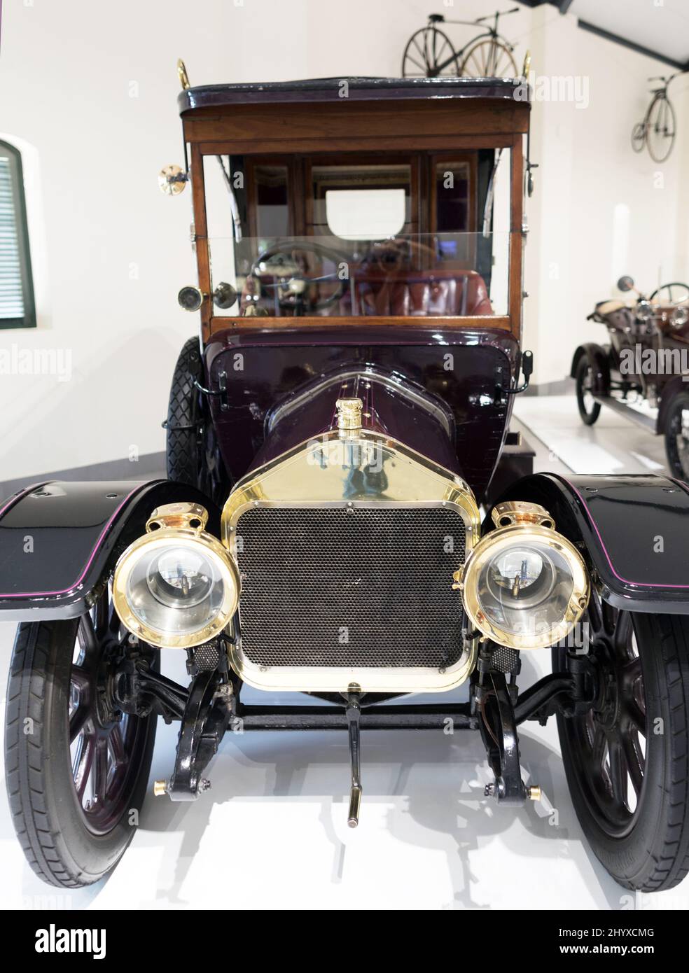 Ein 1910 Wolseley 12-16 Town Car im Franschhoek Motor Museum Südafrika Stockfoto