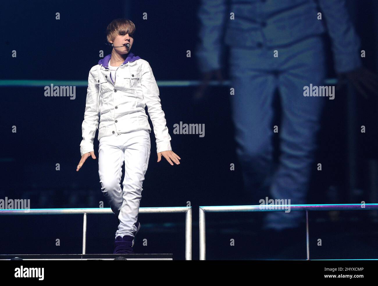 Justin Bieber im Nokia Theater, Los Angeles. Stockfoto