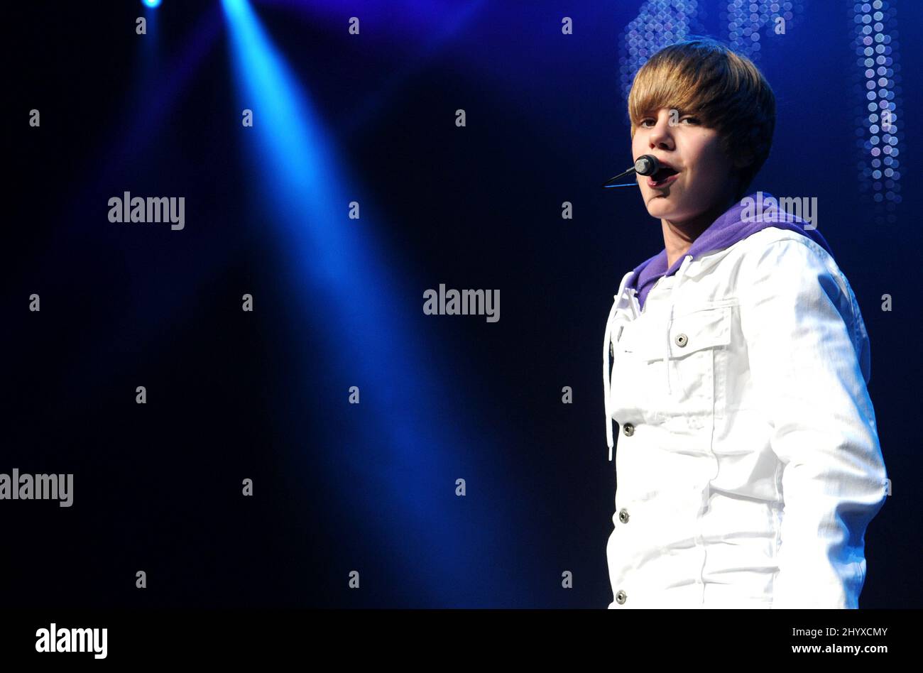 Justin Bieber im Nokia Theater, Los Angeles. Stockfoto