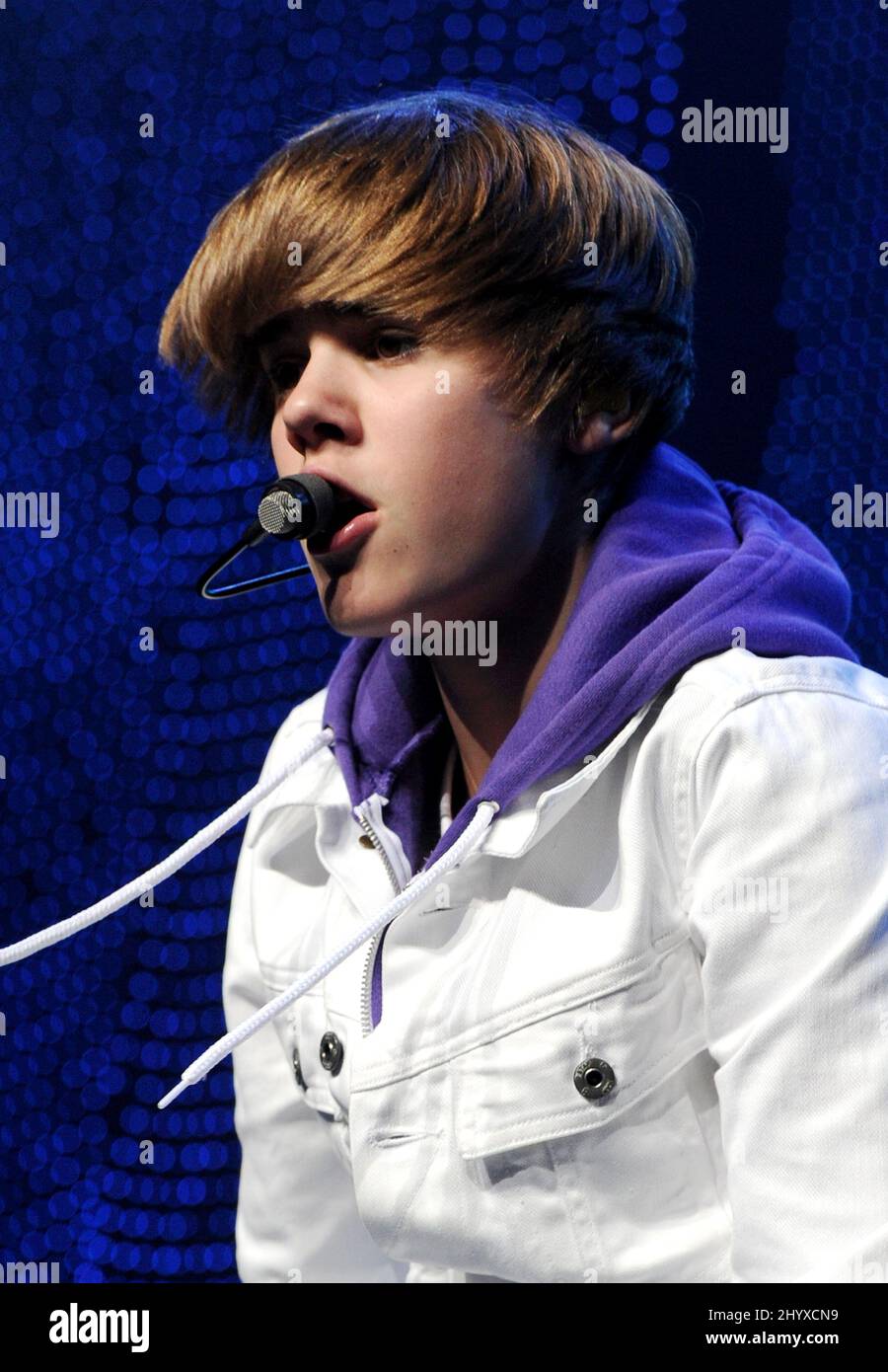 Justin Bieber im Nokia Theater, Los Angeles. Stockfoto