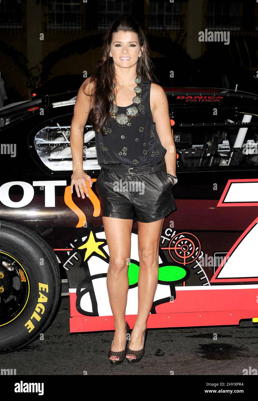 Danica Patrick auf dem Auto Club Speedway und Tissot Running Wide Open Event im Voyeur in Los Angeles, Kalifornien Stockfoto