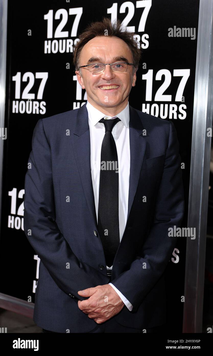 Danny Boyle bei der Premiere von „127 Hours“ im Samuel Goldwyn Theater in Los Angeles, USA. Stockfoto