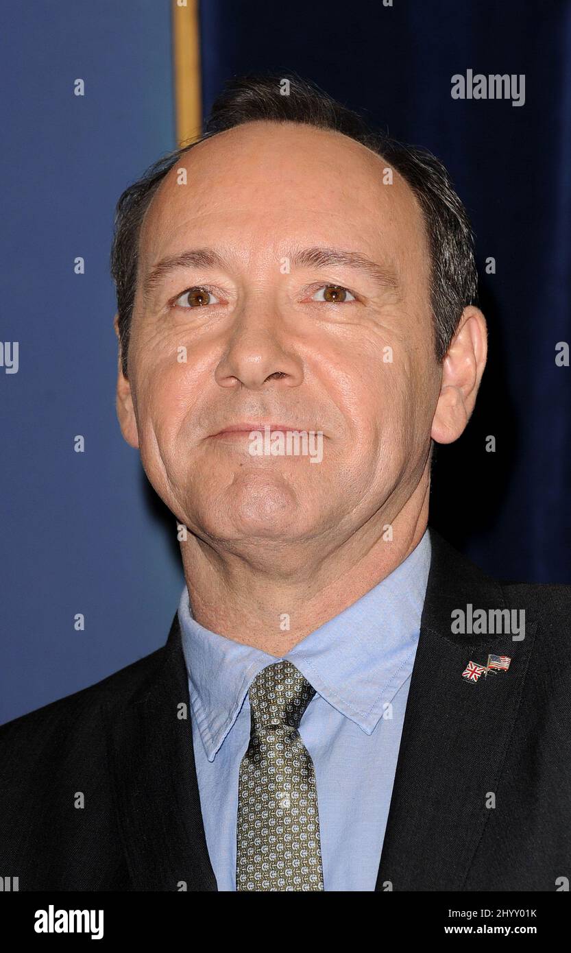 Kevin Spacey bei der Bekanntgabe des Cecil B DeMille Awards 2011 im Rahmen der Four Seasons in Los Angeles, USA. Stockfoto