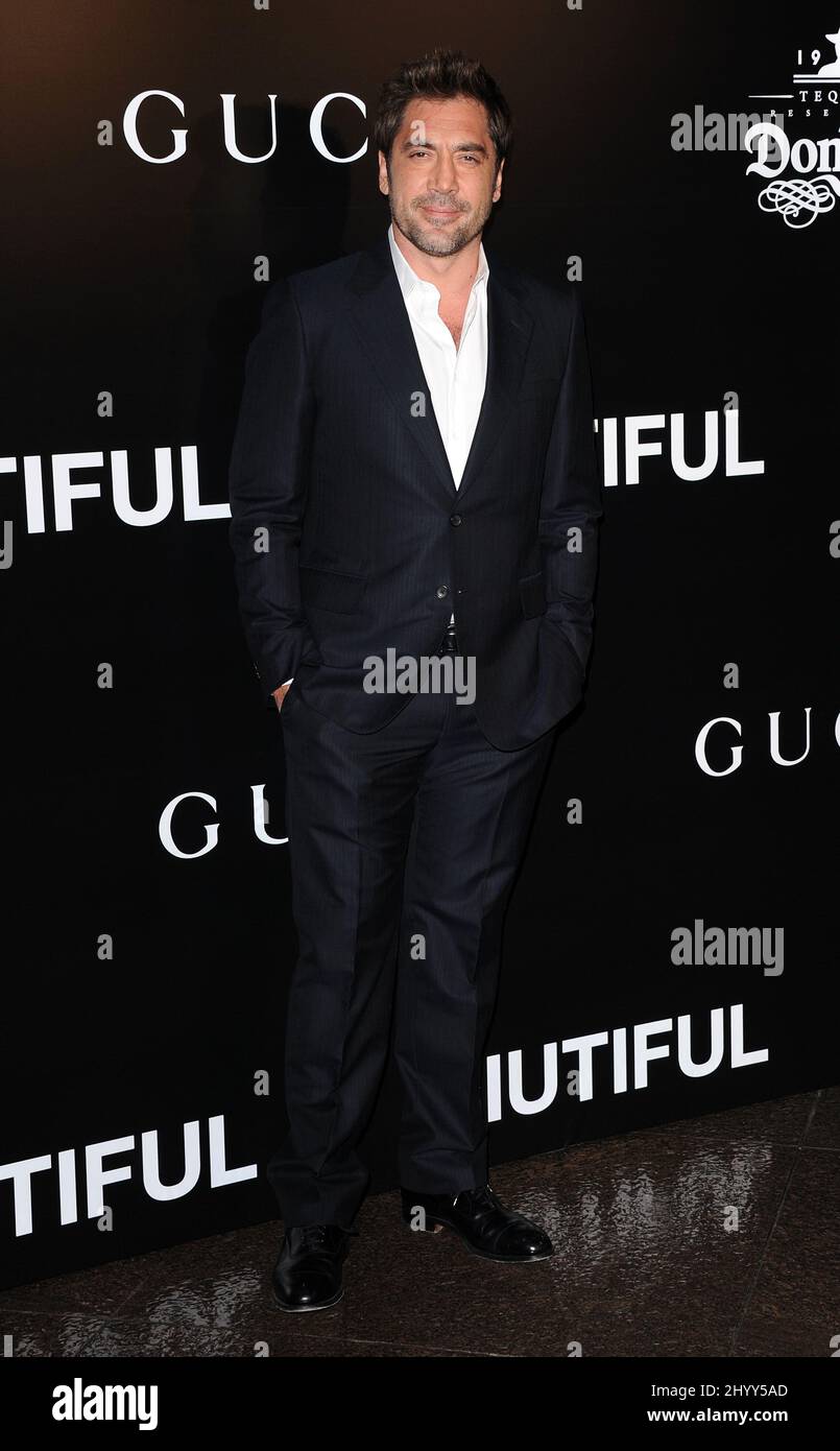 Javier Bardem bei der „Biutiful“-Premiere im DGA Theatre, Los Angeles. Stockfoto